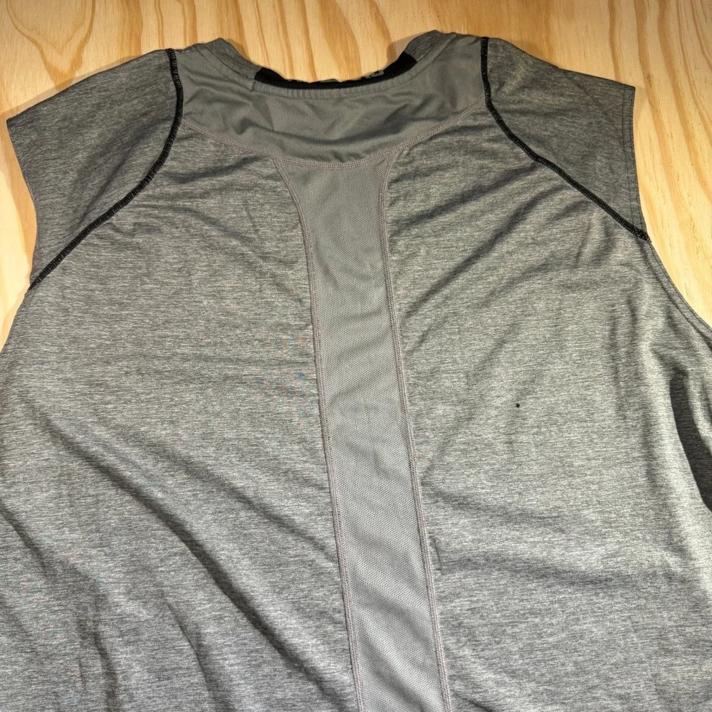 Nike Men's Pro Dri-FIT Fitted Sleeveless Shirt Heather Gray Muscle Tank Size XL